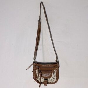 Sold-Vintage Y2K Mini Bag Crossbody Bag Shoulder Bag Purse With Crochet Accents